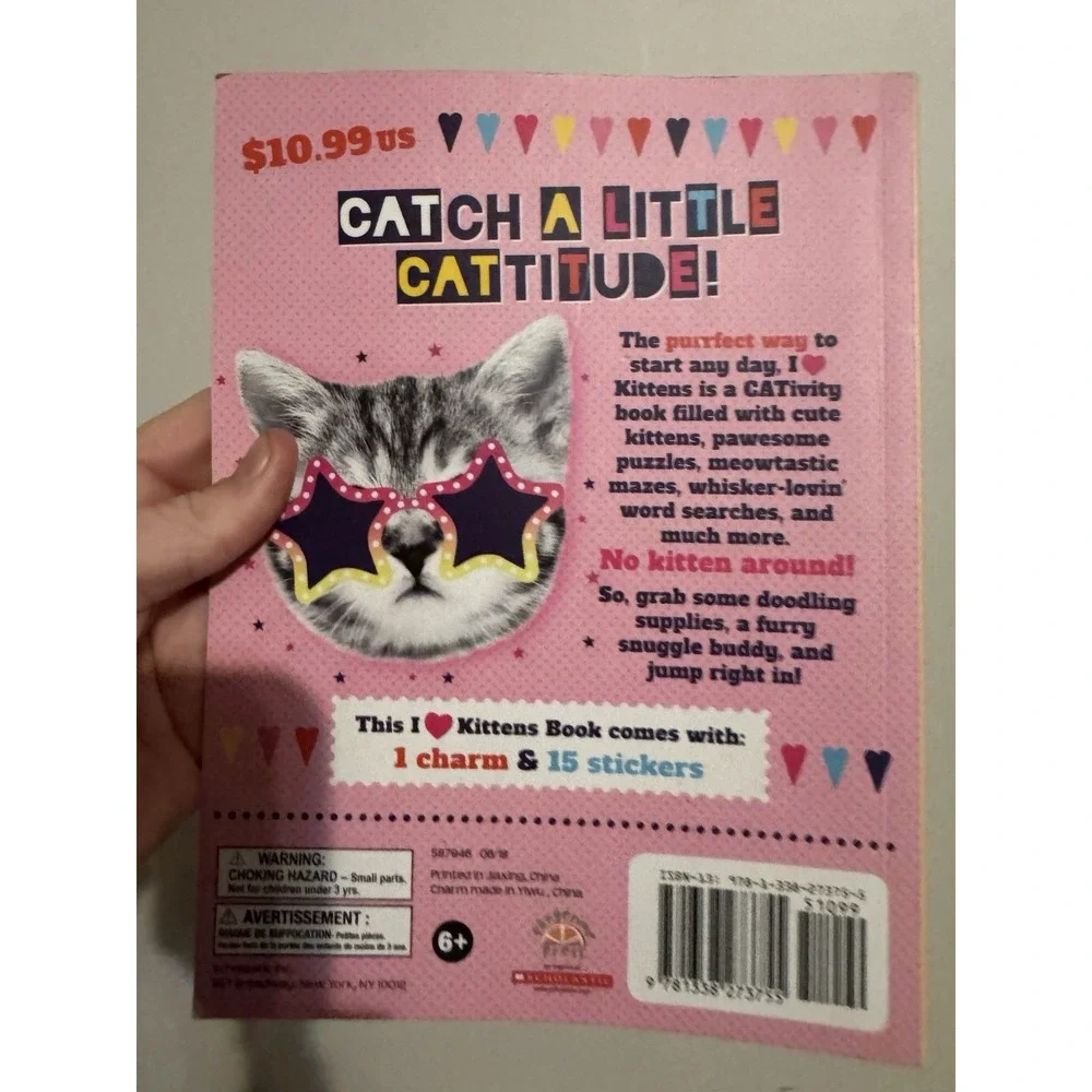 Cute Cat Kittens Kids Activity Book Educational Fun Scholastic